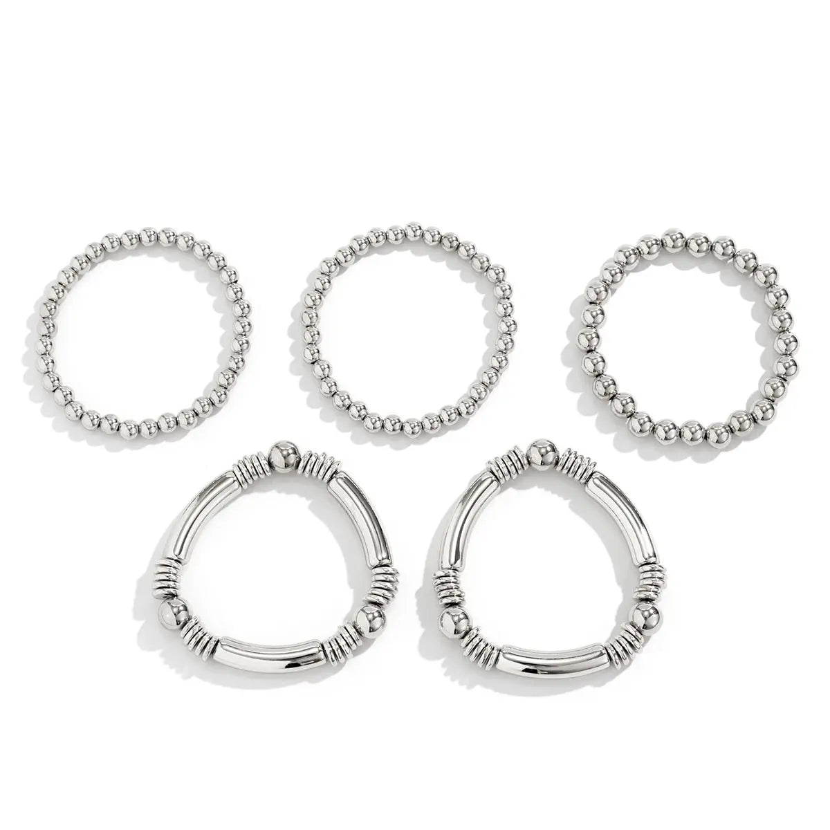 Mira – Set von 5 stapelbaren Perlenarmbändern