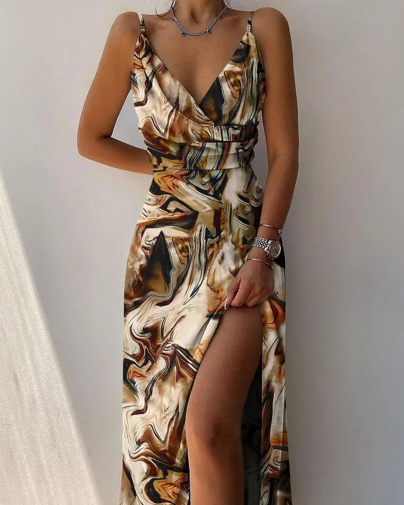 Myrtle - Elegantes, langes, fließendes Kleid