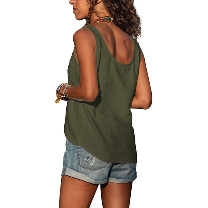Hannah - Tanktop mit Knöpfen und Tasche