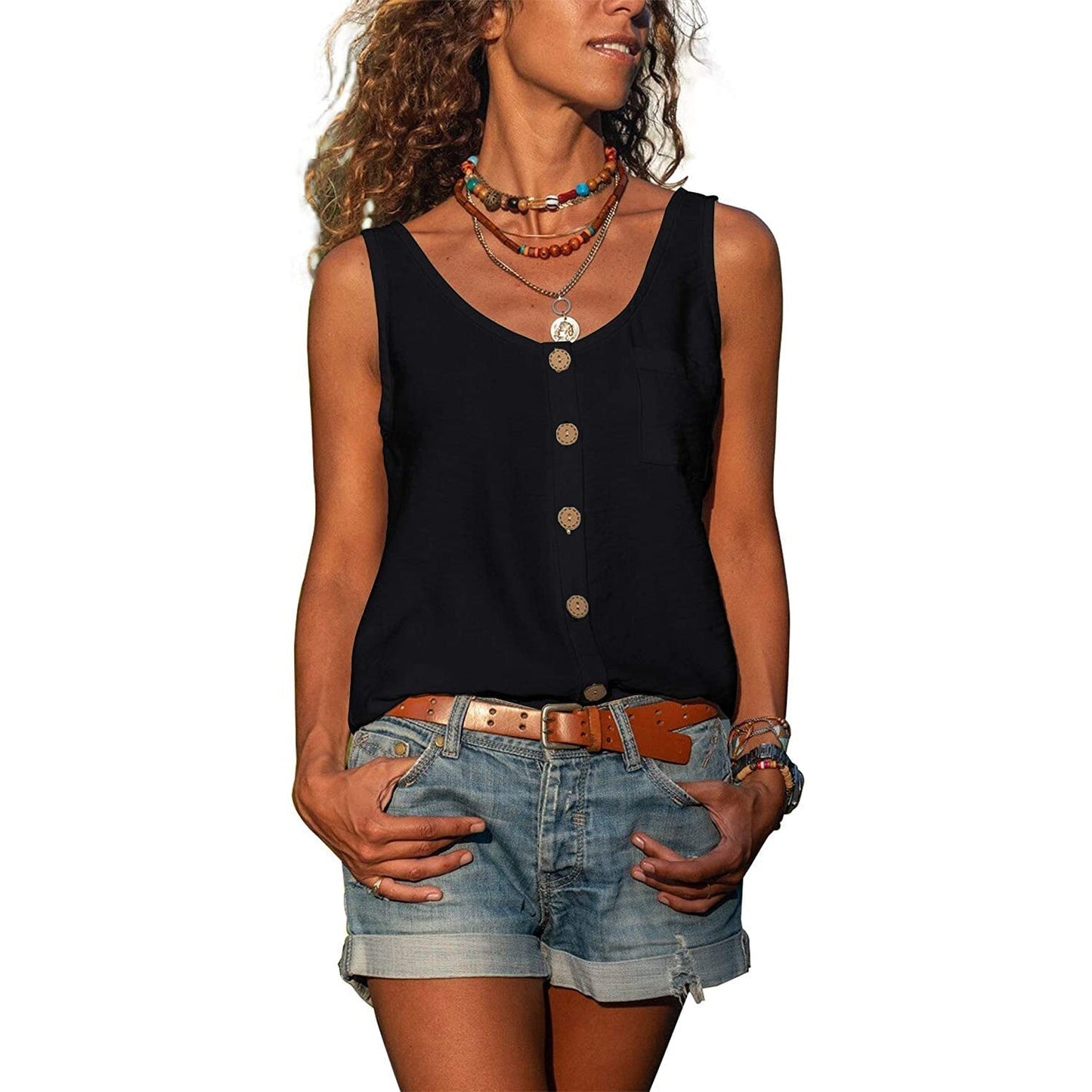 Margie - Stilvolles Modetanktop Ibiza für Damen