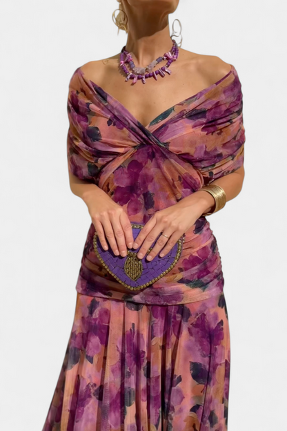 Celine - Elegantes Off-Shoulder Kleid