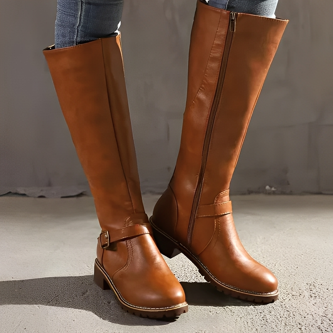 Livie - Hochwertige orthopädische Damenlederstiefel