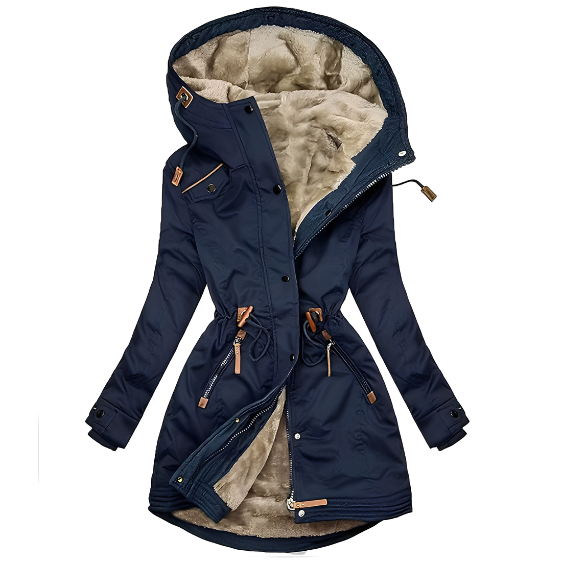 Lavena - Elegante und warme Jacke mit Kapuze