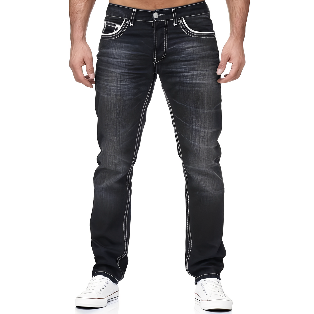 Andy - Elegante Jeans für Männer mit Used-Look