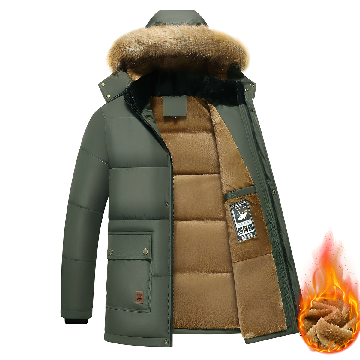 Crispian - Kuschelige Jacke mit Kapuze