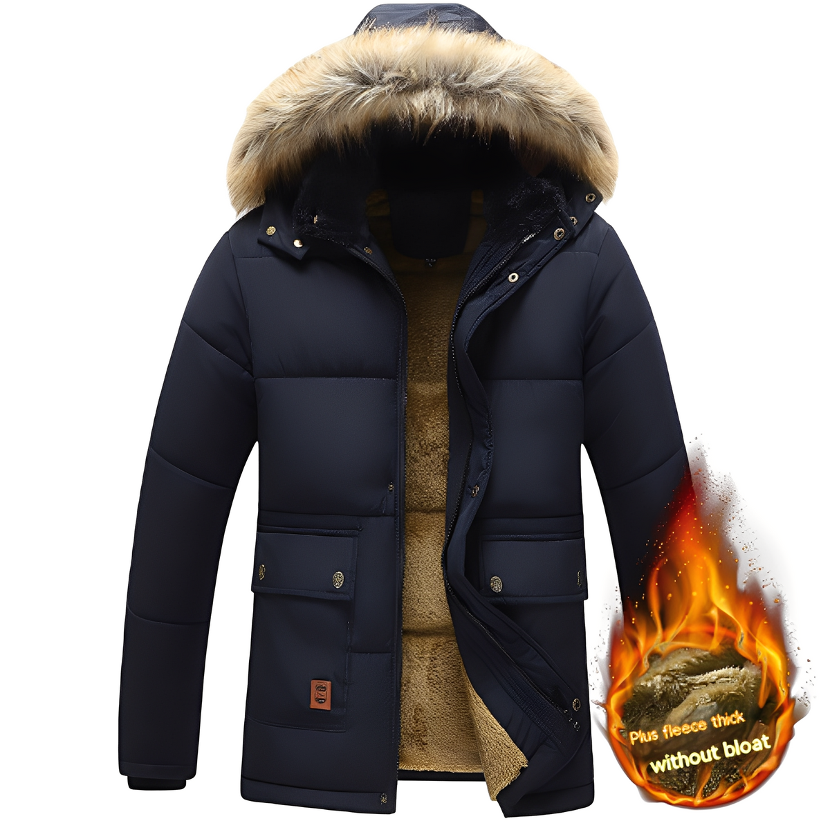 Crispian - Kuschelige Jacke mit Kapuze