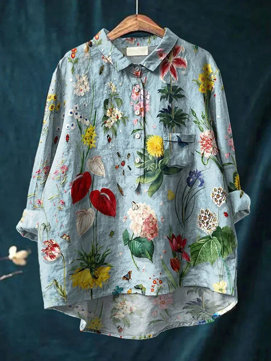 Vera - Schicke Bluse mit lockerem Schnitt und Blumendesign