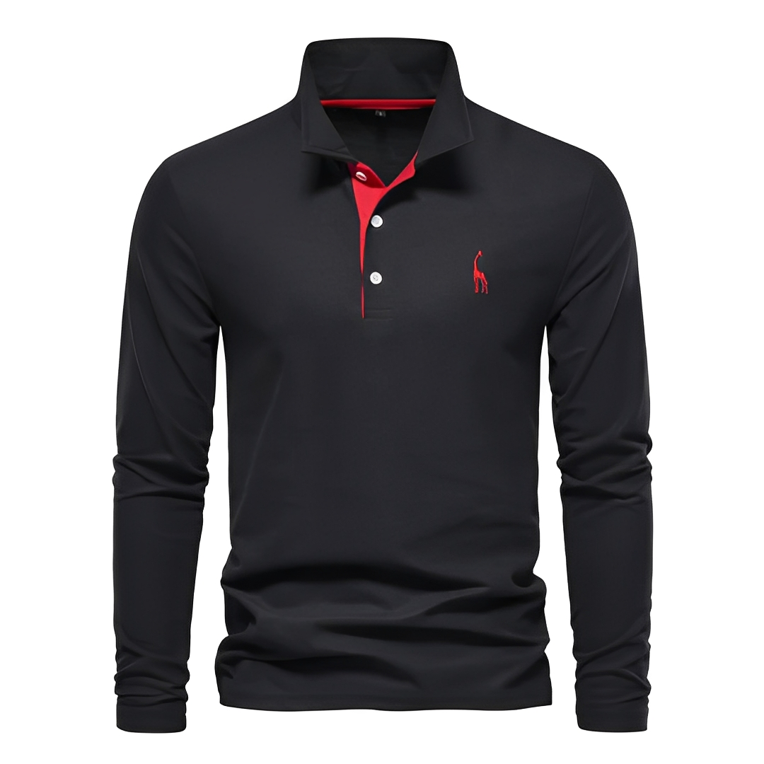 Antoine - Herren-Poloshirt mit langen Ärmeln für den täglichen Gebrauch