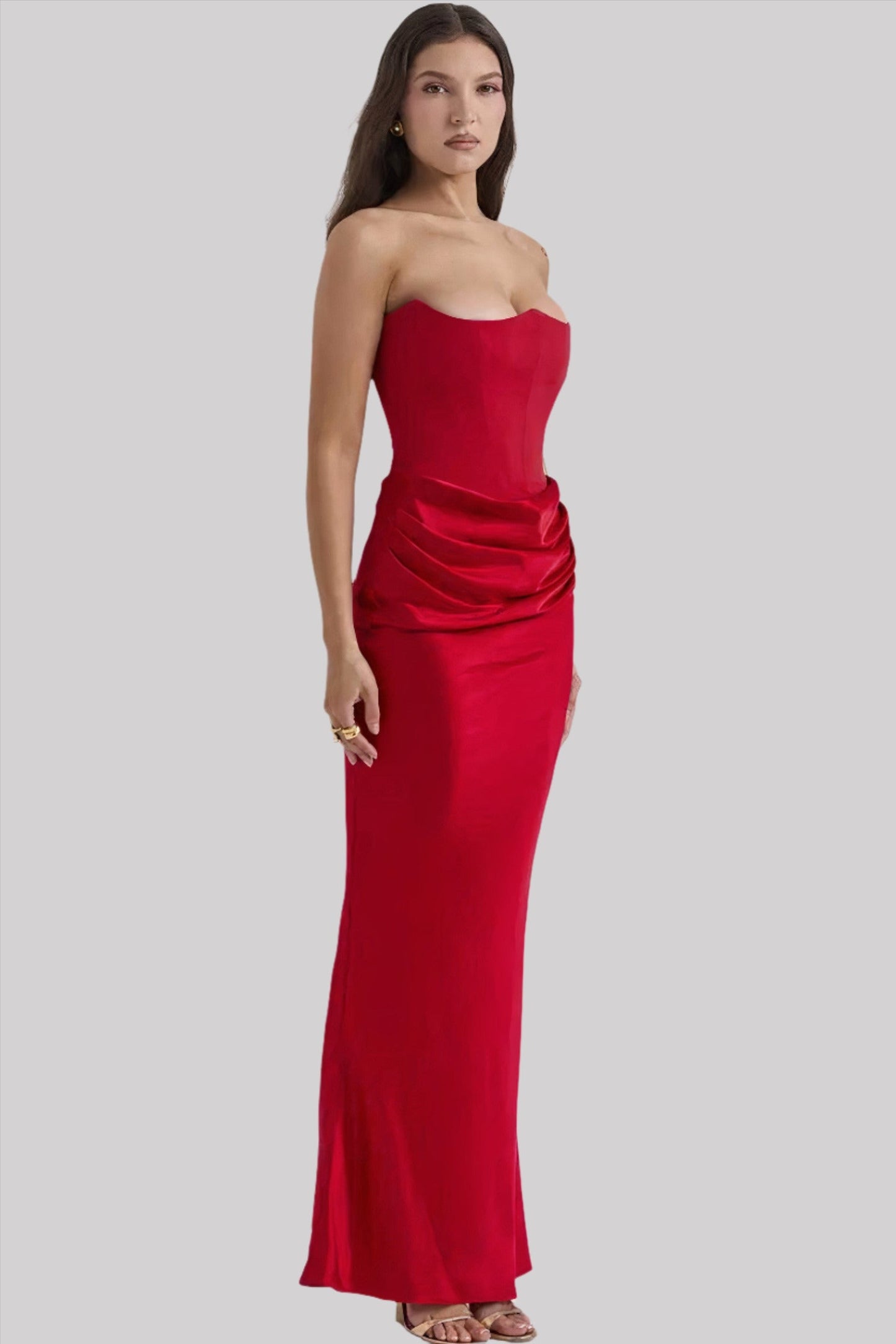 Elisabeth - Maxikleid mit schulterfreiem Schnitt für einen stilvollen Look