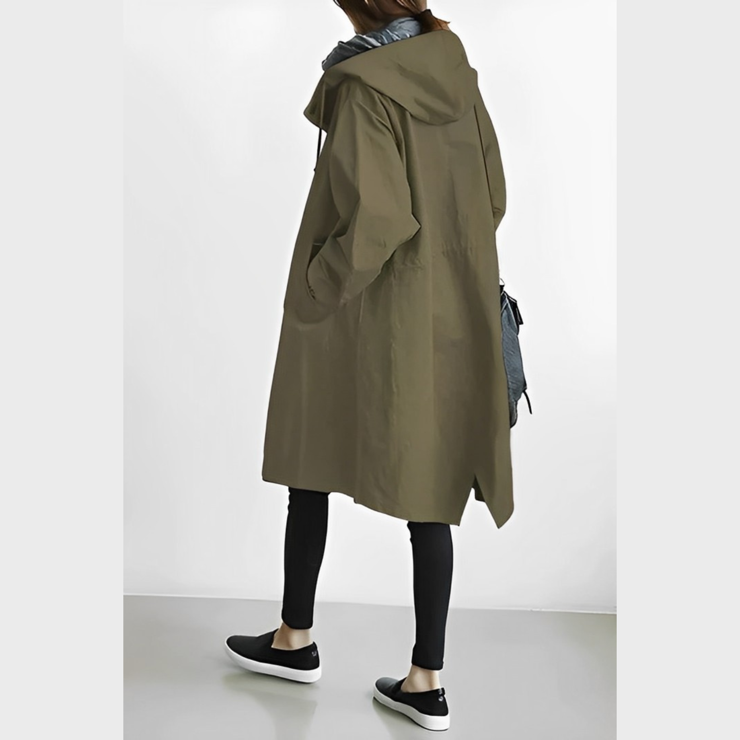 DuraCoat – Lange moderne Jacke mit Kapuze