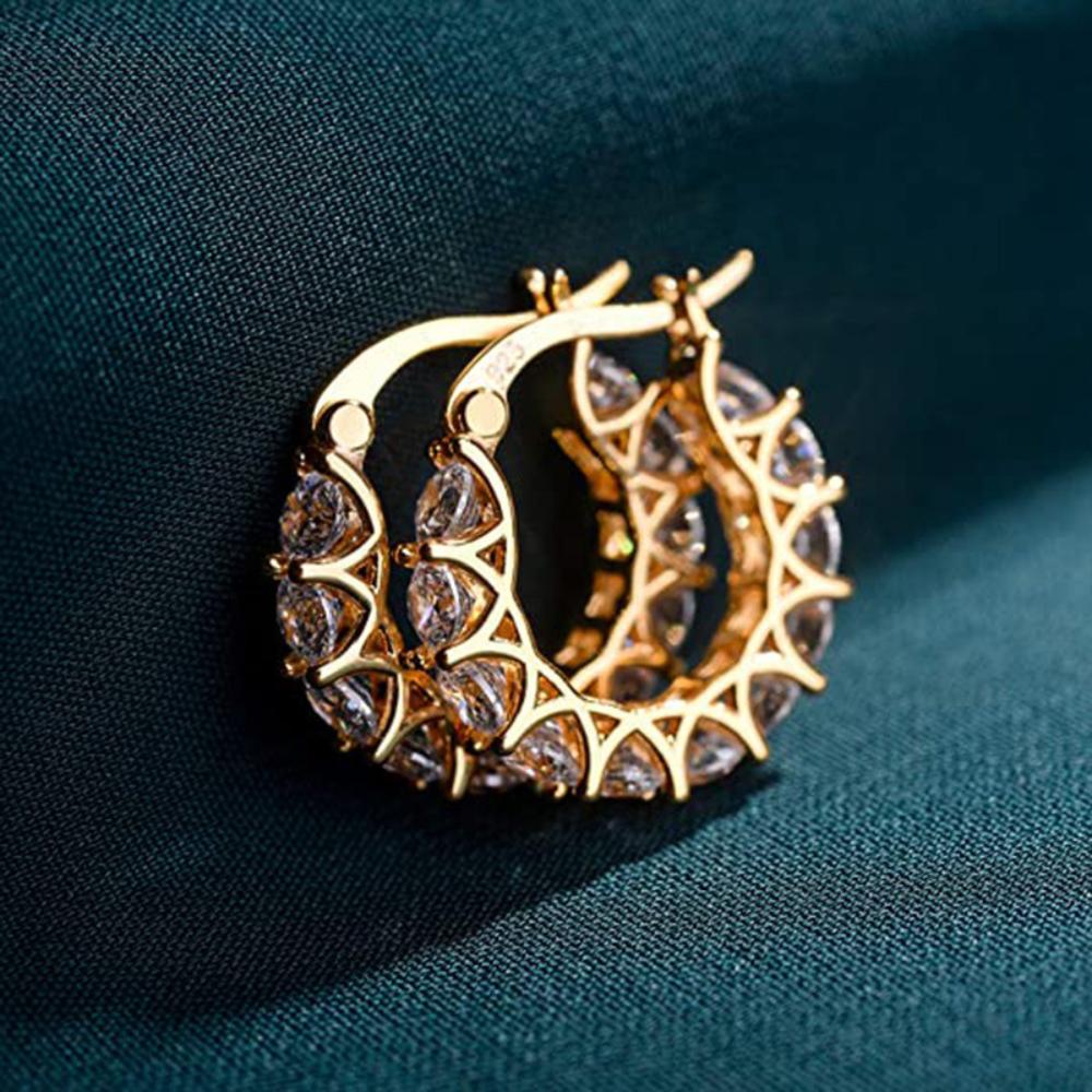 Ohrringe aus Zirkonia - Ohrringe mit Diamant-Charme