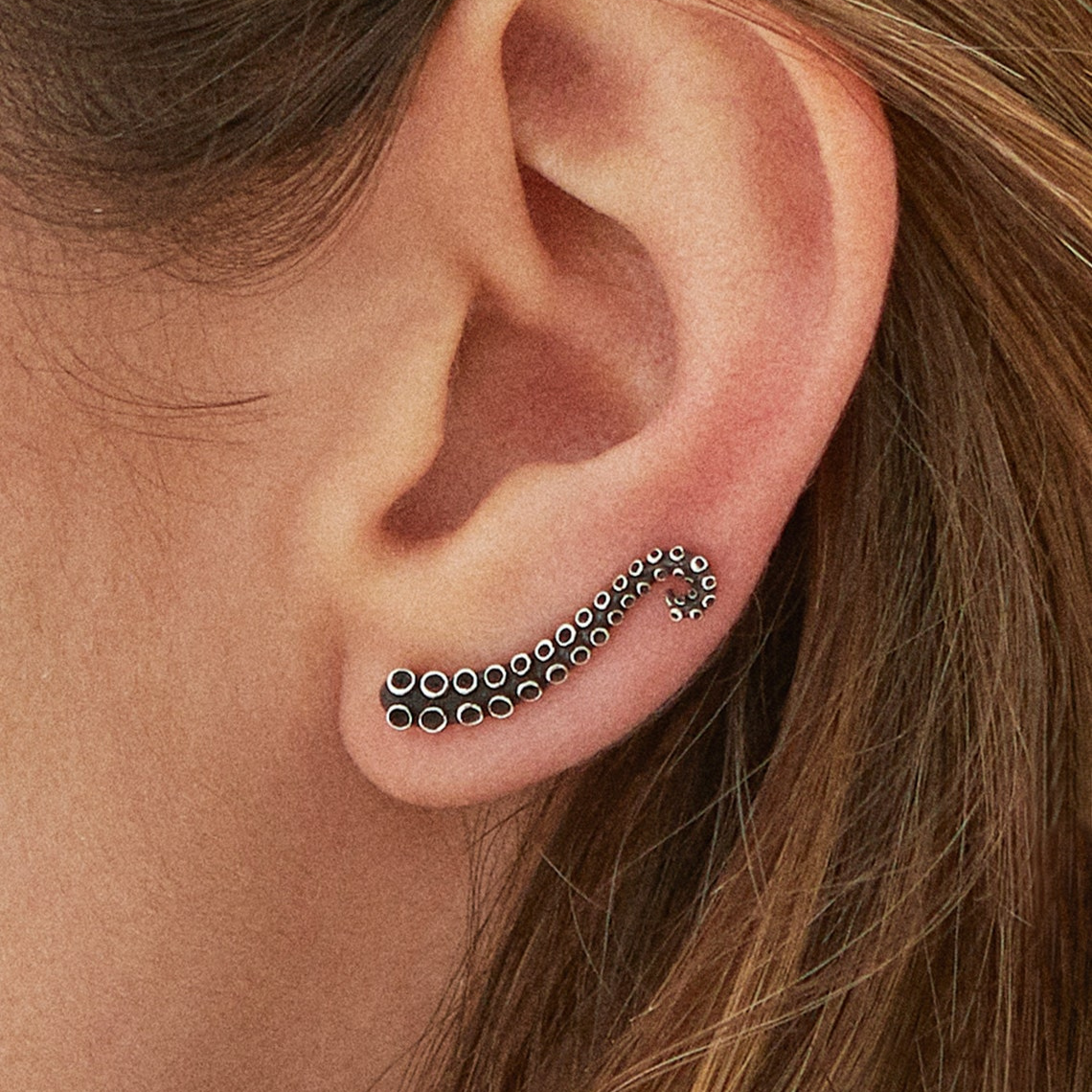 Oktopus-Ear-Climber – Tentakel-Ohrringe