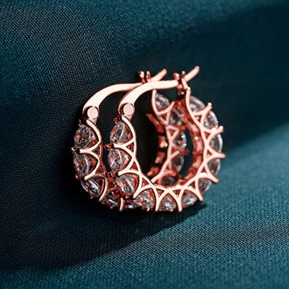 Ohrringe aus Zirkonia - Ohrringe mit Diamant-Charme