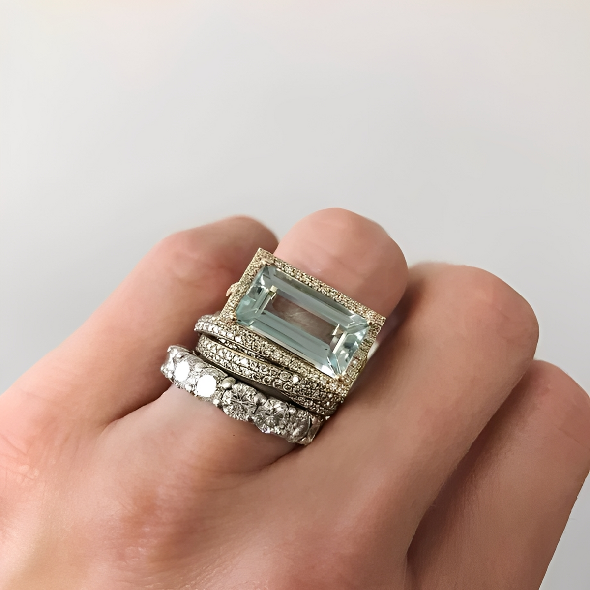 Ailyn – Ring-Set aus Vintage-Silber