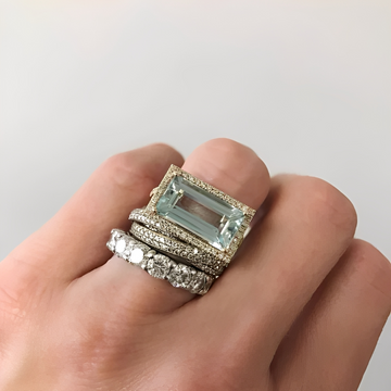Ailyn – Ring-Set aus Vintage-Silber