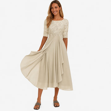 Ximena - Stilvolles Damenkleid mit knieumspielendem Schnitt