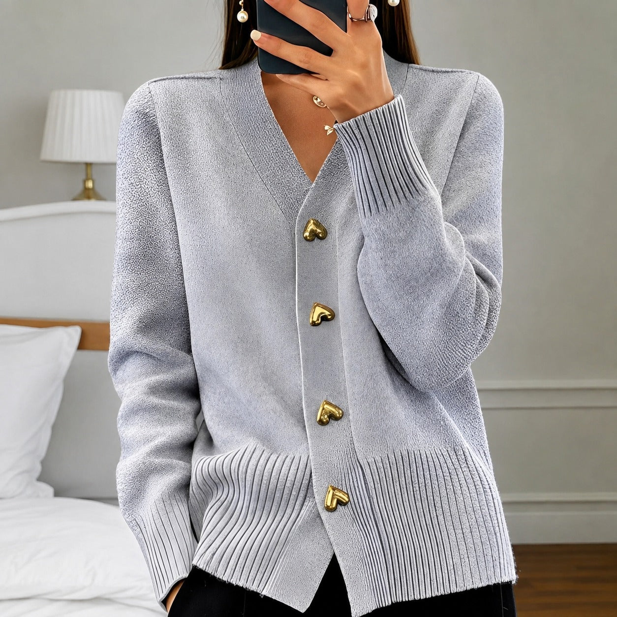 Annalee - Modische Damenjacke mit Love-Button