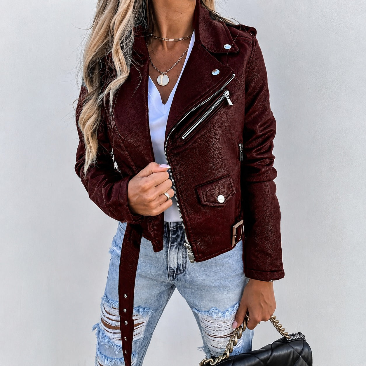 Alivia - Zeitlose Damenjacke mit Zipper