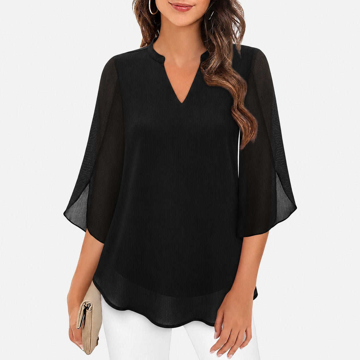 Ella - Luftige Bluse mit besonderen Ärmeldetails