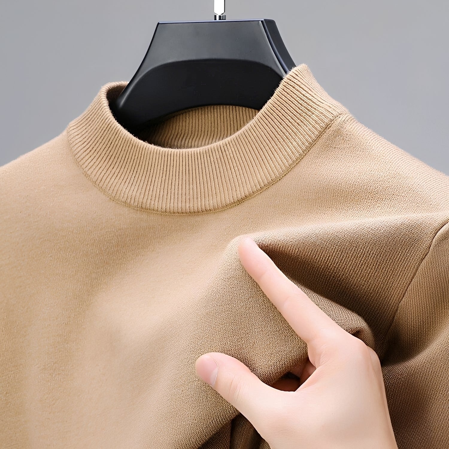 Giorgio - Bequemer Herrenpullover mit individuell einstellbarem Saum
