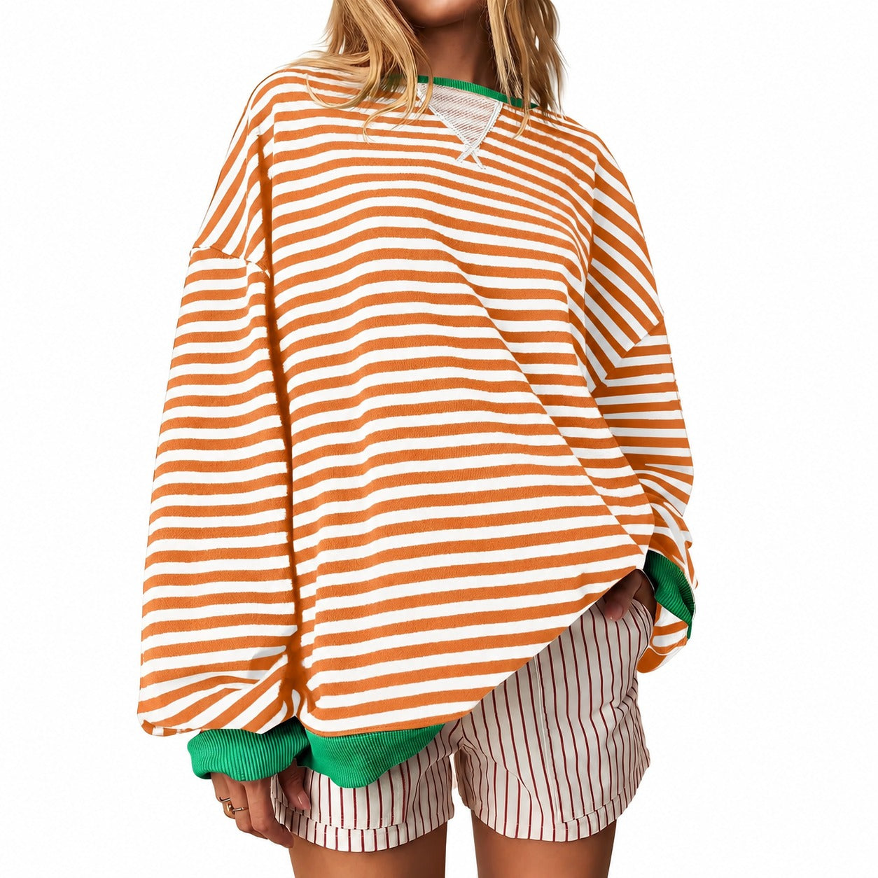Judith - Komfortabler Damenpullover mit Streifen