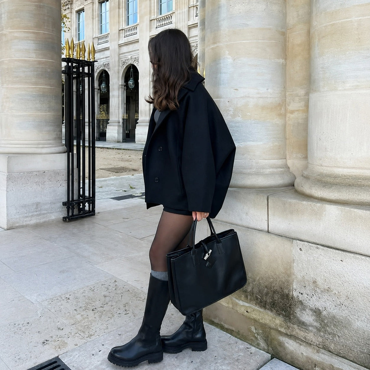 Elena - Lässig geschnittene Jacke im doppelreihigen Look