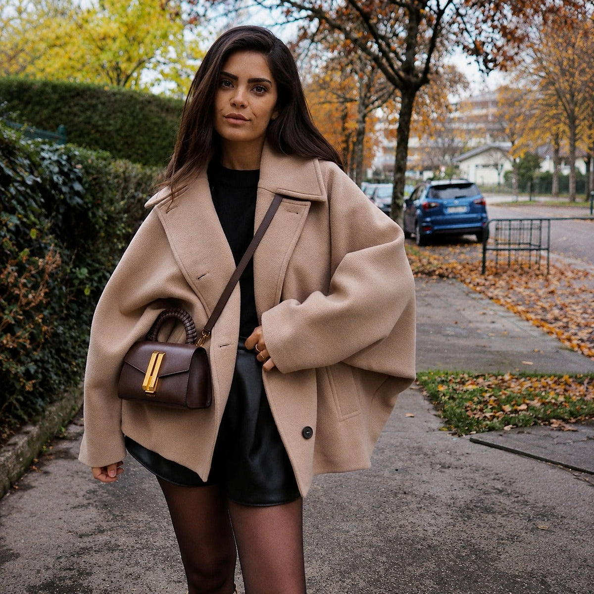 Elena - Lässig geschnittene Jacke im doppelreihigen Look