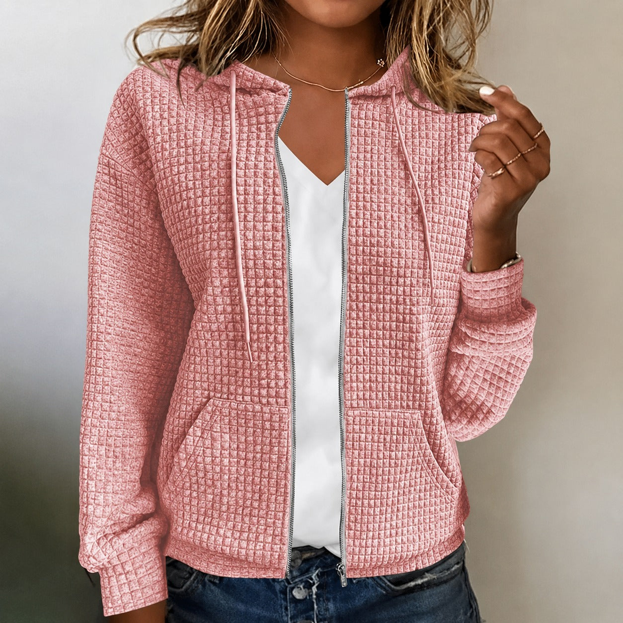 Kristel - Jacke mit wabenförmigem Muster