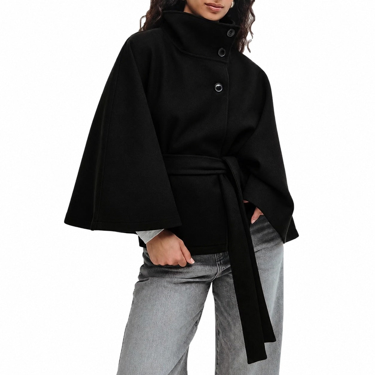 Loraine - Modische Damenjacke mit Schärpe