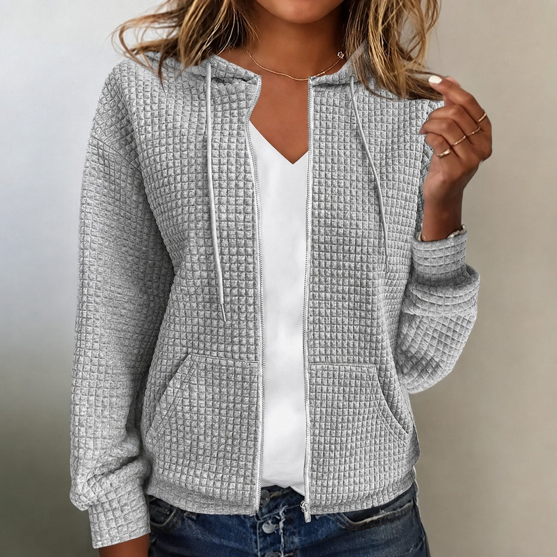 Kristel - Jacke mit wabenförmigem Muster