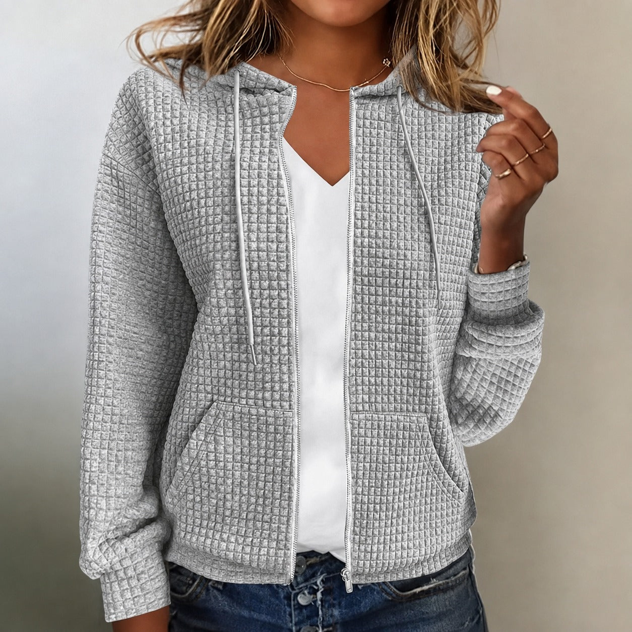 Kristel - Jacke mit wabenförmigem Muster