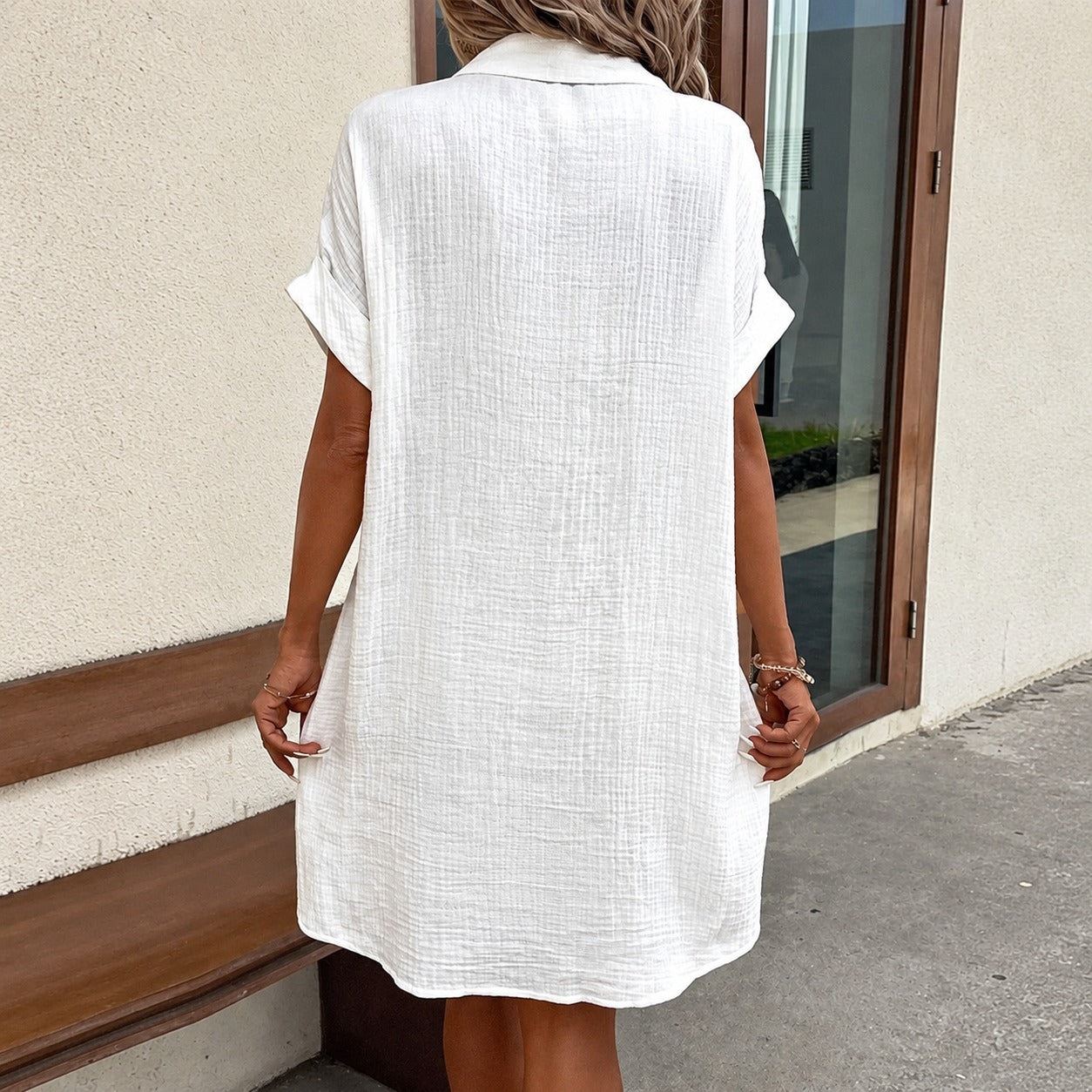 Clara - Damenkleid im Hemd-Stil