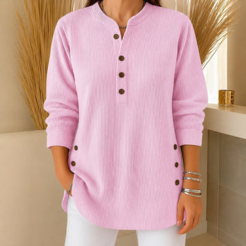 Jocelyn - Ein gemütlicher Damenpullover mit Knopfdetails