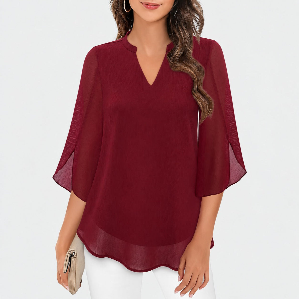 Ella - Luftige Bluse mit besonderen Ärmeldetails
