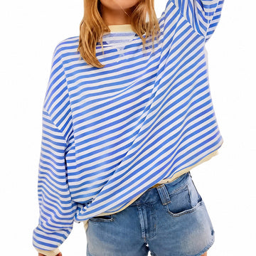 Judith - Komfortabler Damenpullover mit Streifen