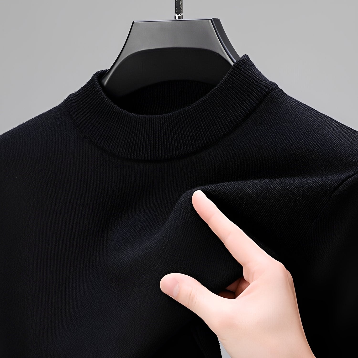 Giorgio - Bequemer Herrenpullover mit individuell einstellbarem Saum