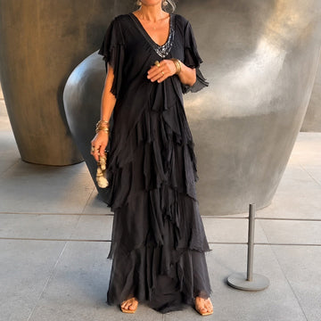 Riza - Schönes Kleid mit Faltendetails