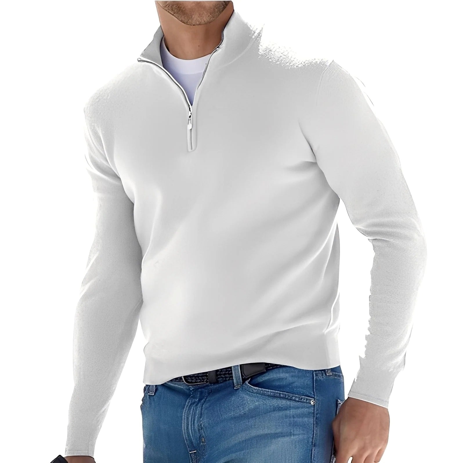 Ralph - Komfortabler Herrenpullover mit Zipper