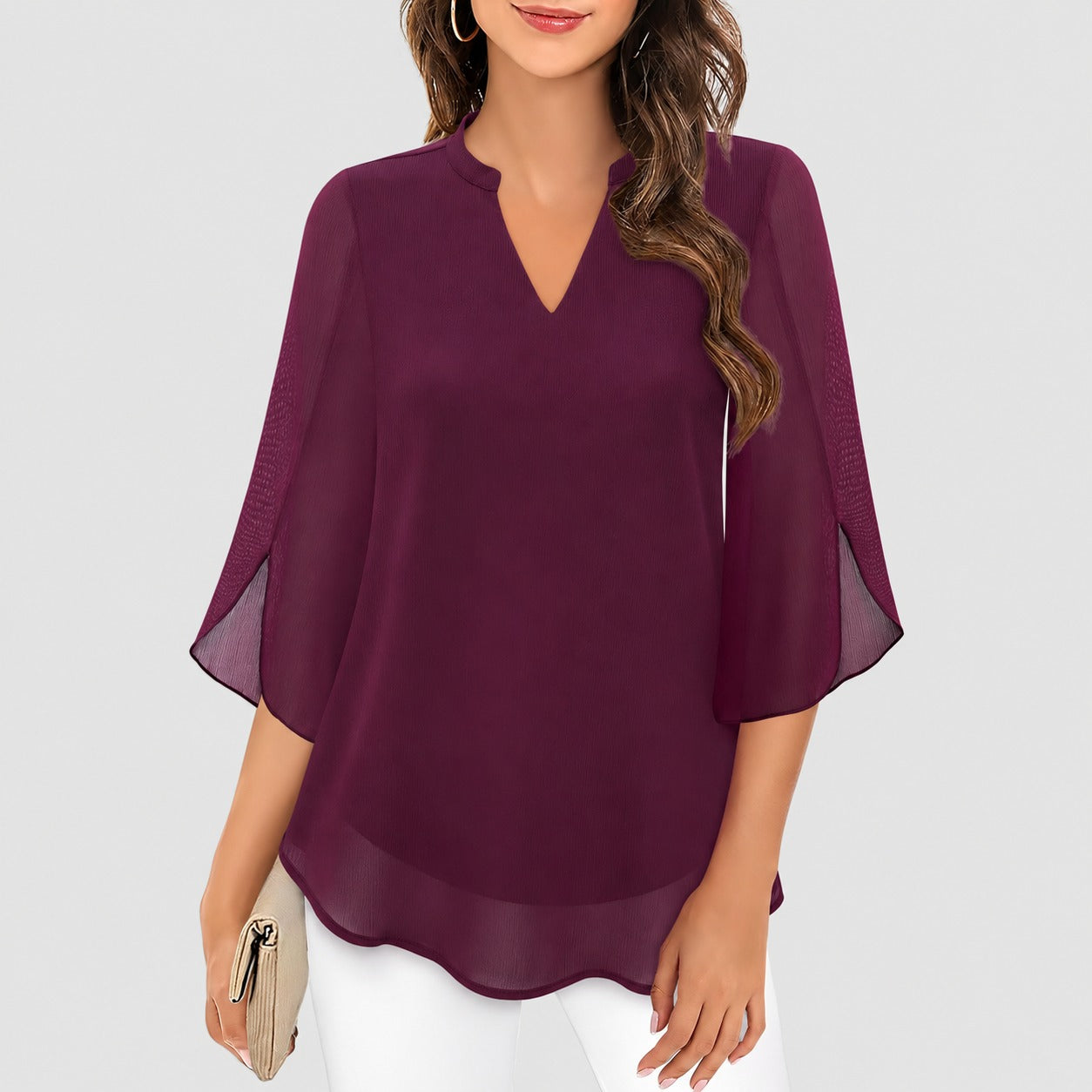 Ella - Luftige Bluse mit besonderen Ärmeldetails