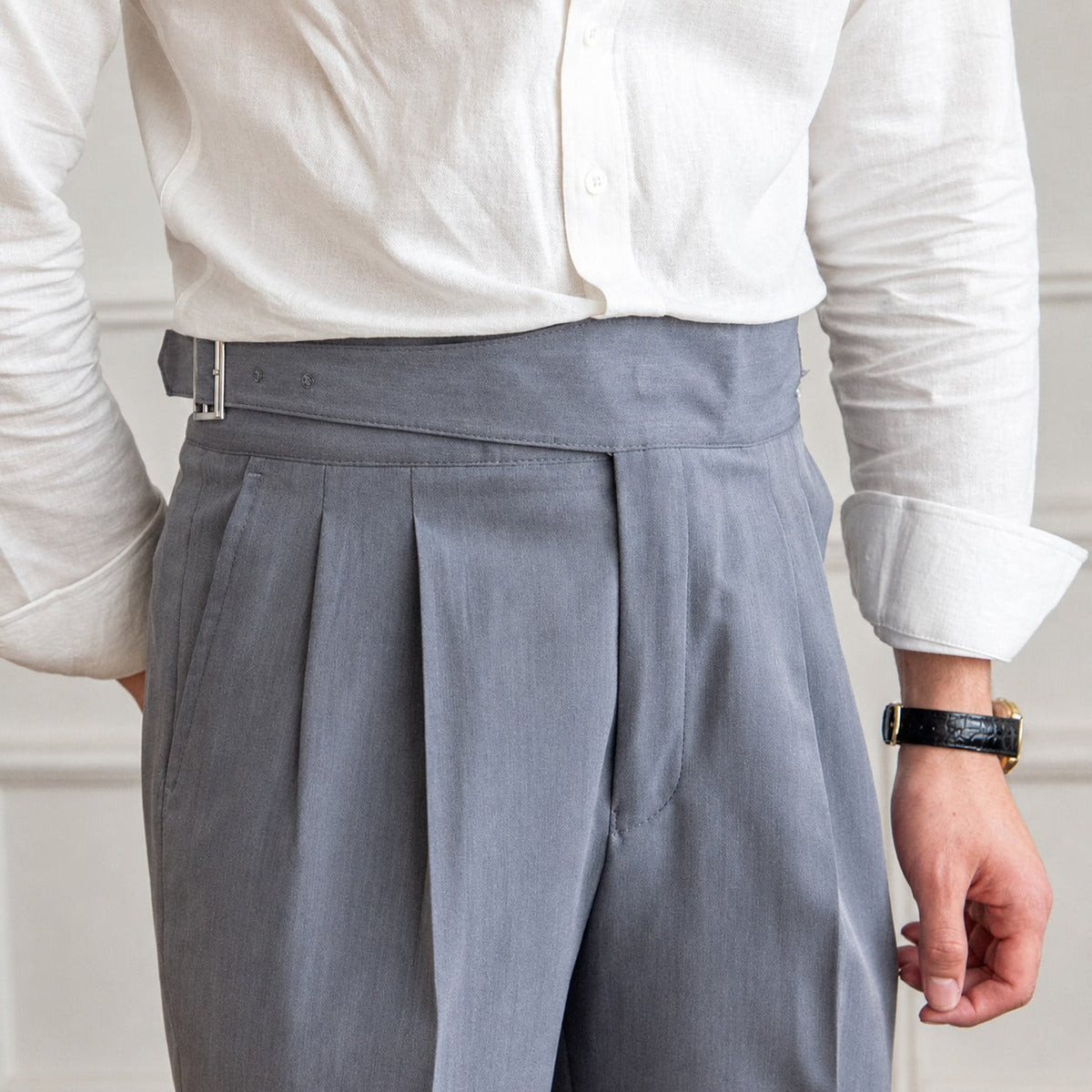 Bronson - Stilvolle Herrenhose mit verstellbarer Schnalle
