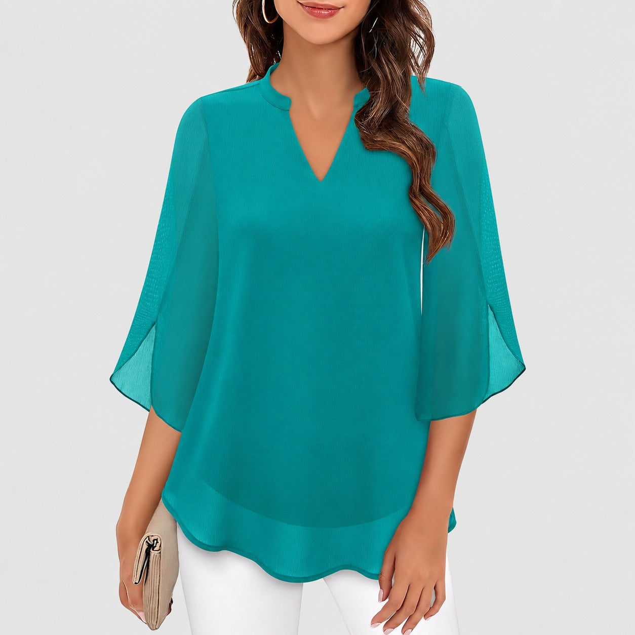Ella - Luftige Bluse mit besonderen Ärmeldetails