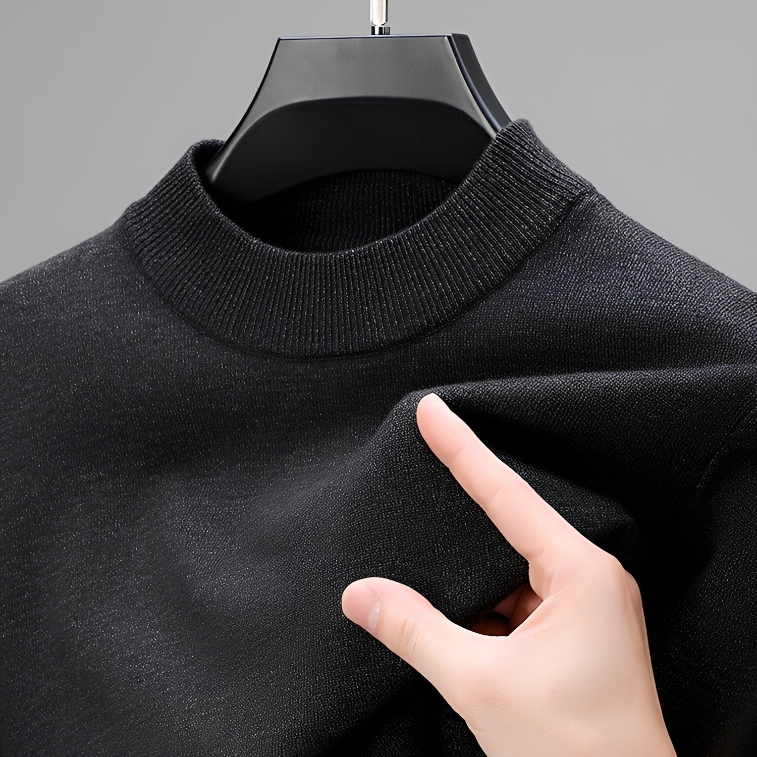 Giorgio - Bequemer Herrenpullover mit individuell einstellbarem Saum