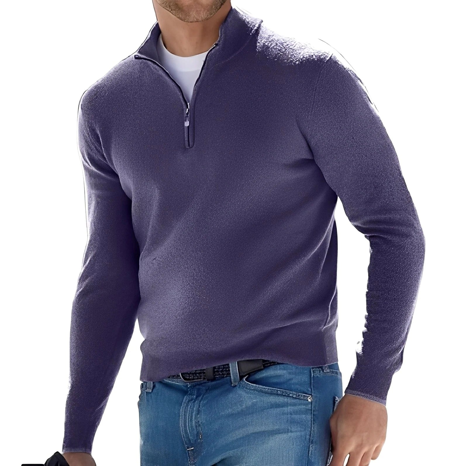 Ralph - Komfortabler Herrenpullover mit Zipper