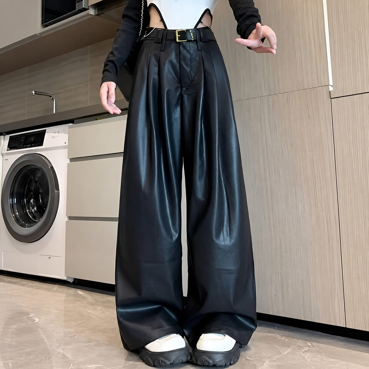 Lora - Damenhosen im klassischen Stil mit hohem Bund