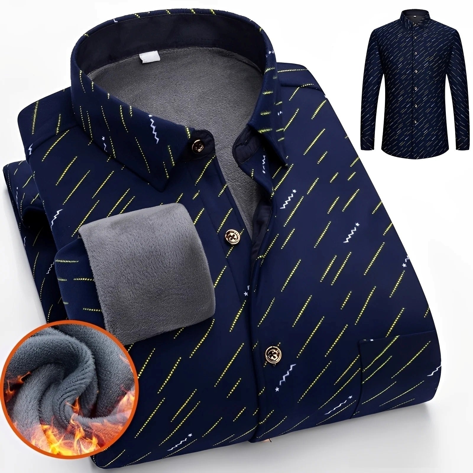 Anton - Elegantes, wärmendes Herren-Karohemd