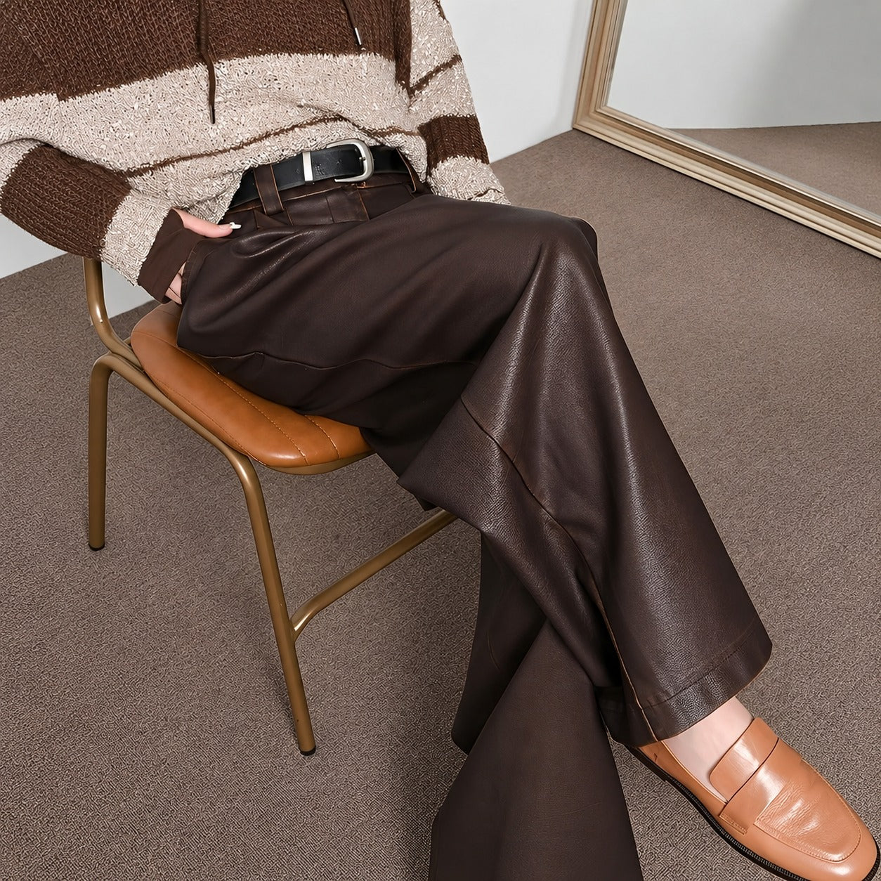 Lora - Damenhosen im klassischen Stil mit hohem Bund