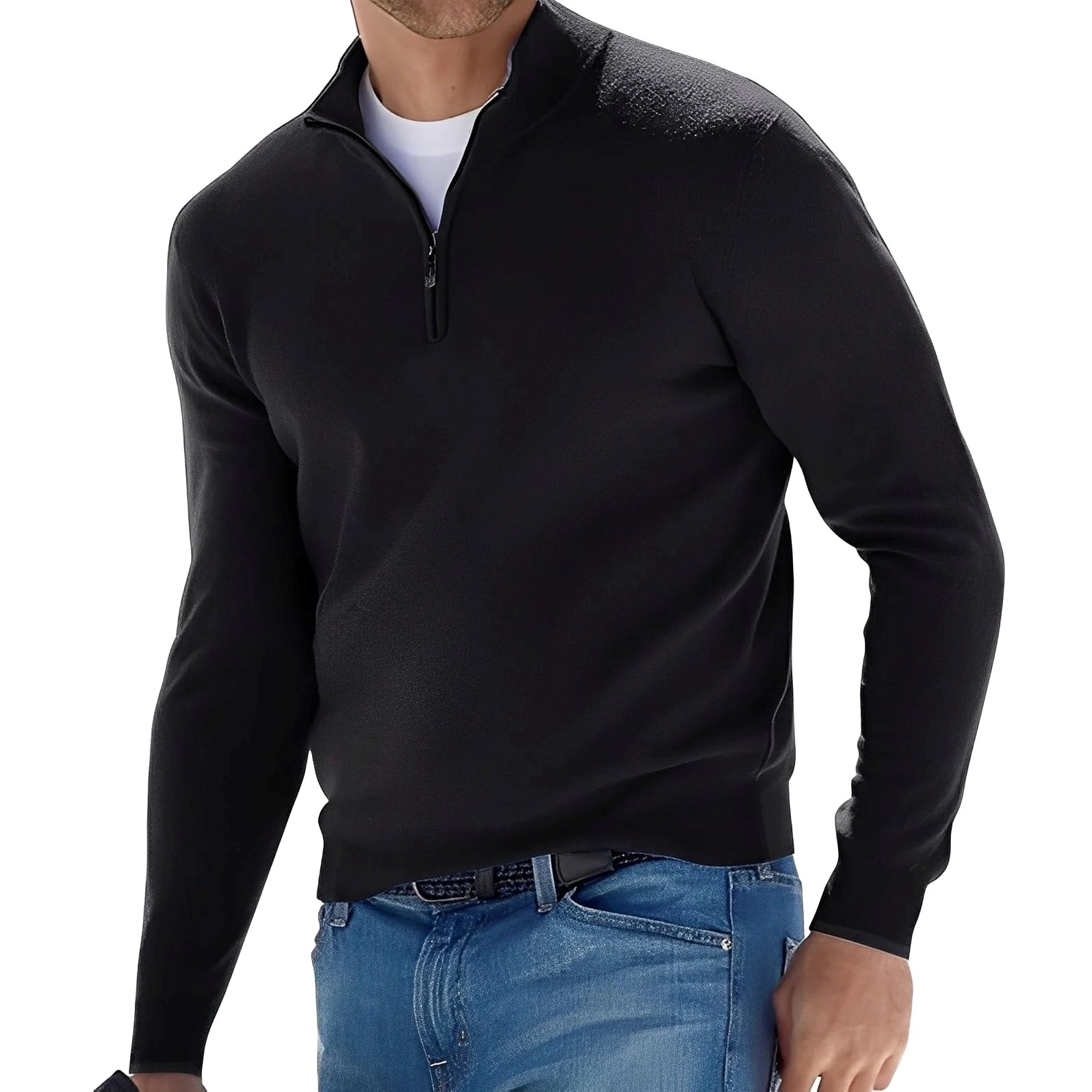 Ralph - Komfortabler Herrenpullover mit Zipper