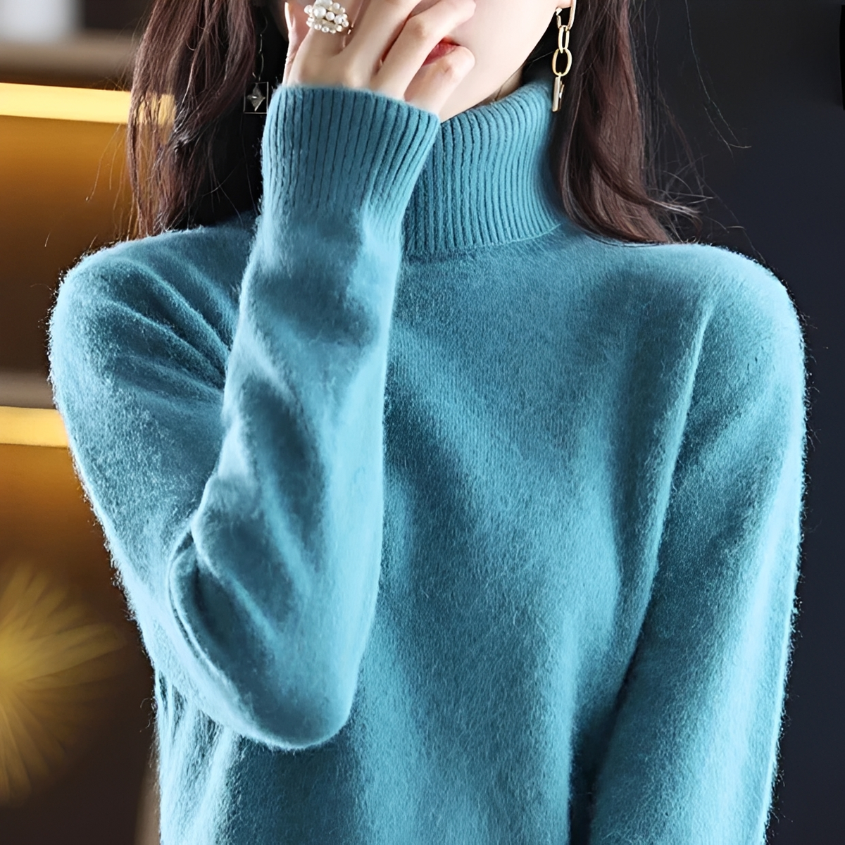 Letizia - Flauschiger Rollkragenpullover