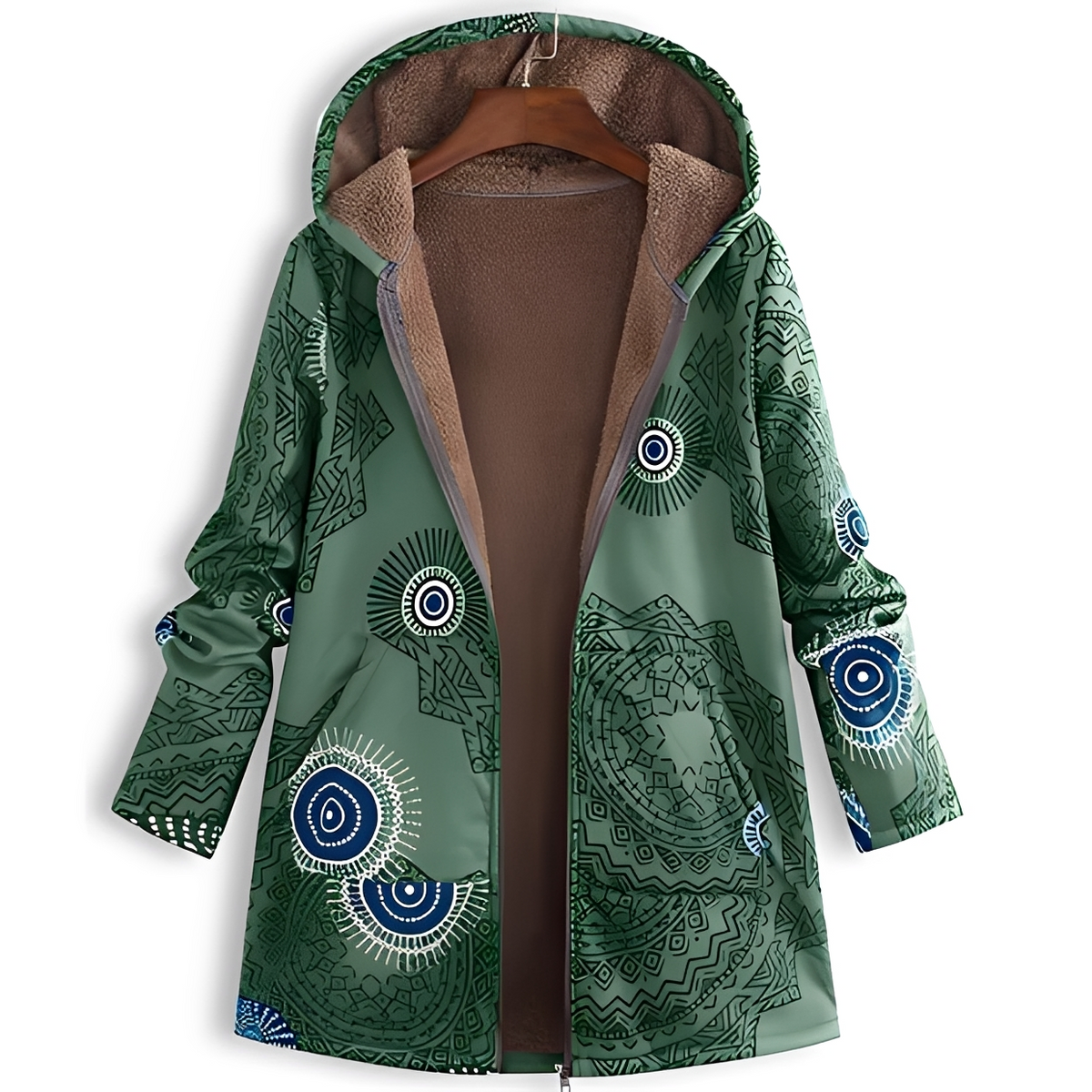 Olyvia - Vintage und kuschelige Kapuzenjacke