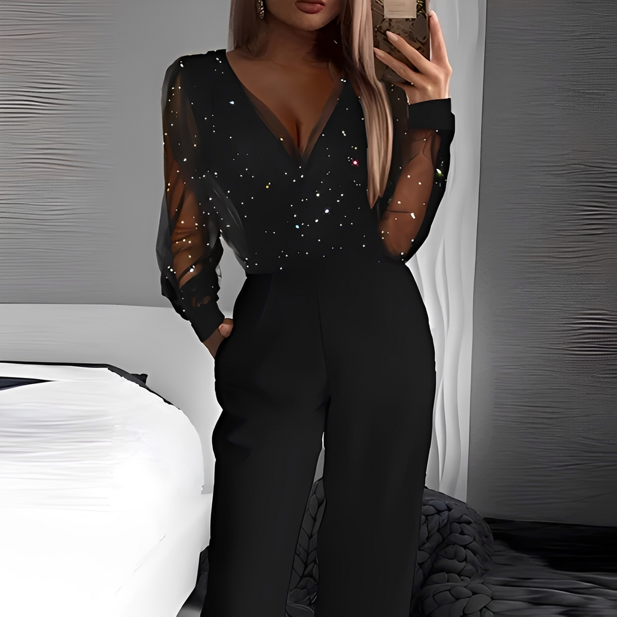 Arianna - Schicker Overall mit V-Ausschnitt